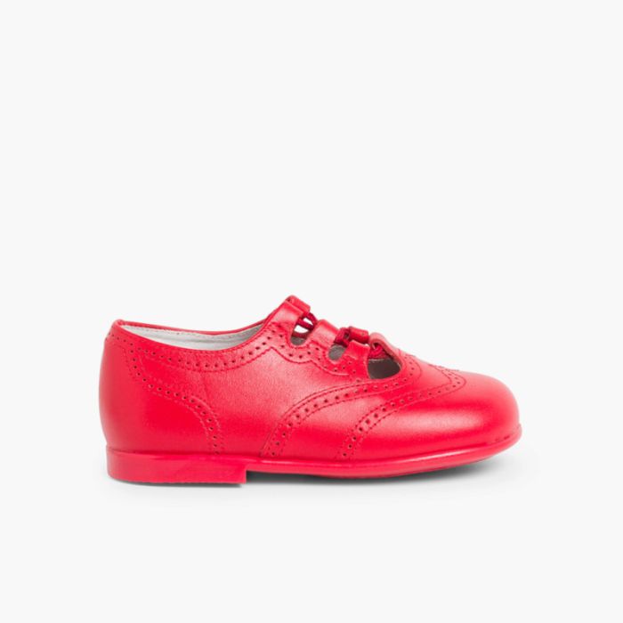 Leather Lace-Up Oxford Shoes