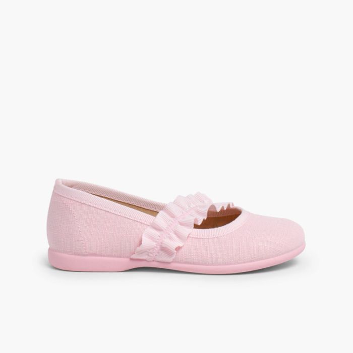 Mary Janes With Wide Elastic Strap