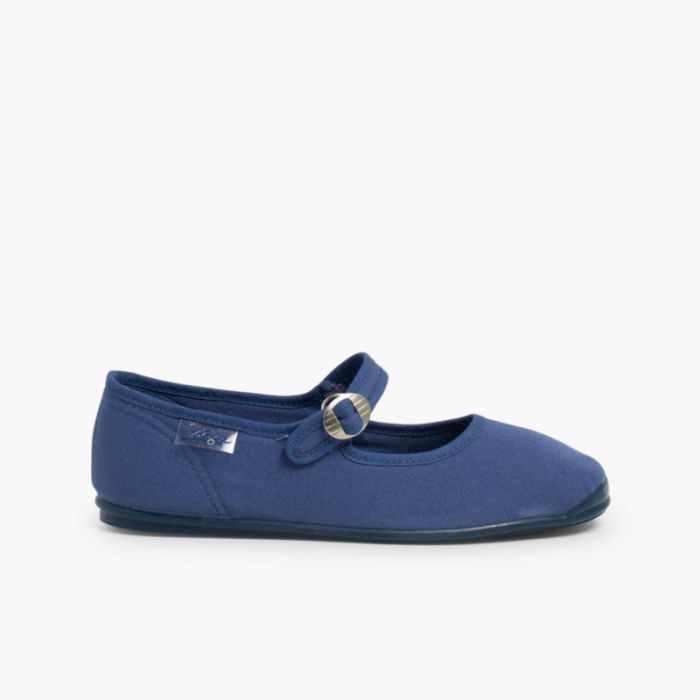 Girls Canvas Mary Janes by La Cadena