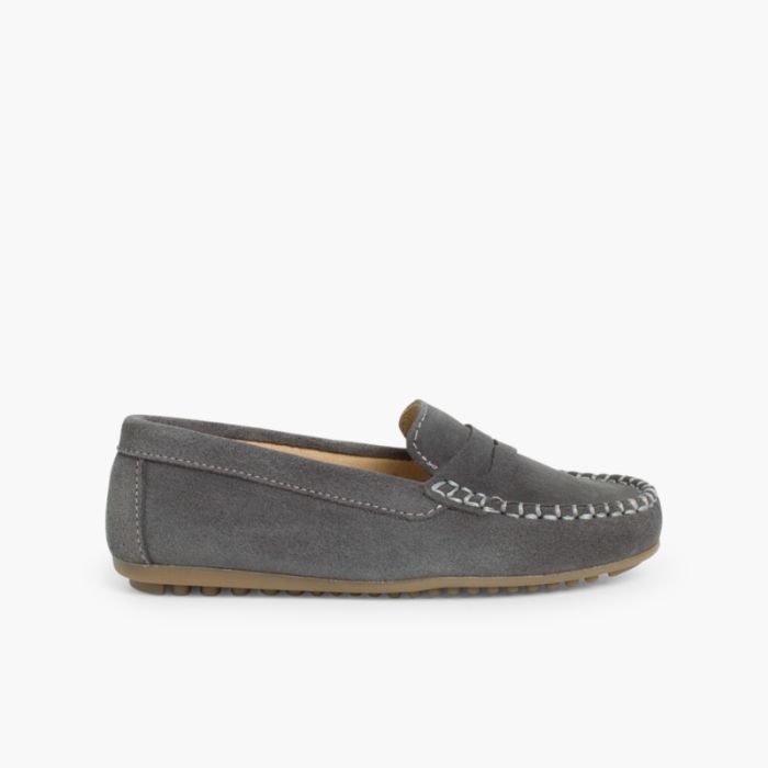 Boys Suede Mask Loafers