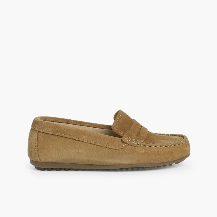 Boys Suede Mask Loafers