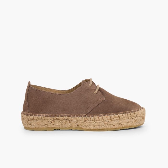 Bluchers with Jute Platform for Women and Girls