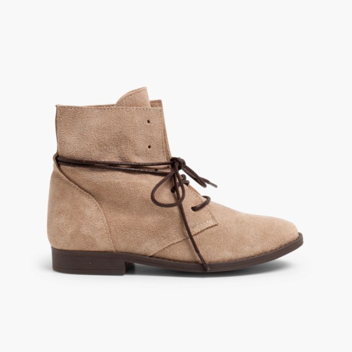Boots Split Leather Waxed Laces