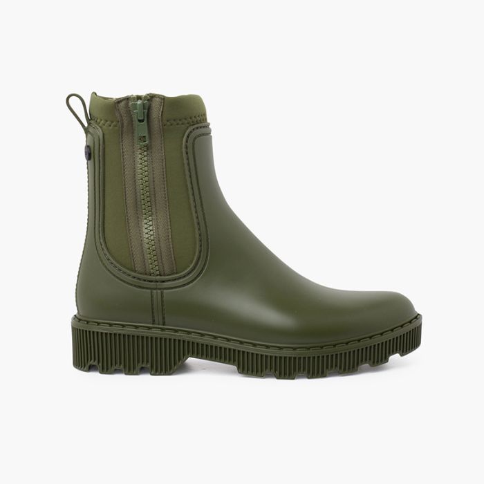 Kids and women ankle boots with side zipper