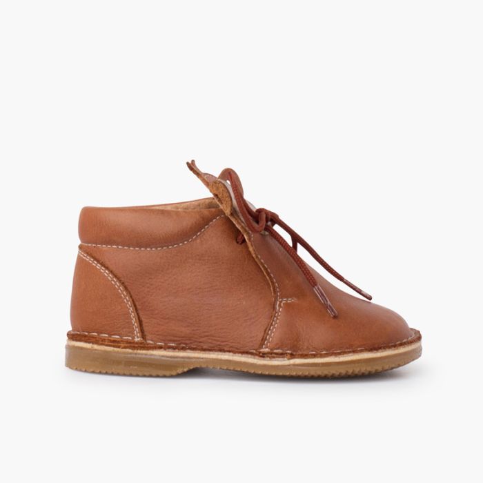 Leather boot laces monkey face