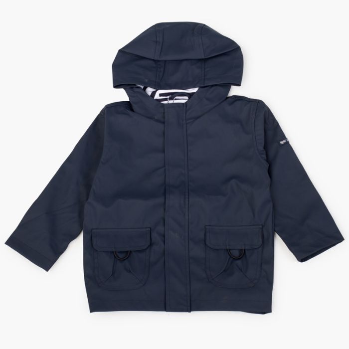 Boys raincoat with zip closure pockets