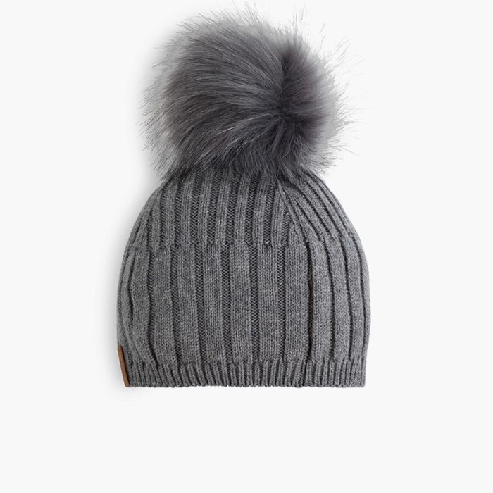 Faux fur bobble hat 