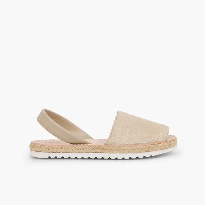 Menorcan sandals Girls and women avarcas shiny suede