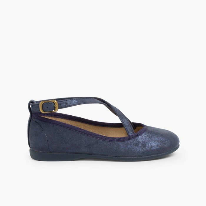 Mary Janes girls buckles crossed straps          