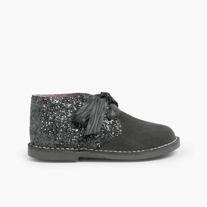 Girls Glitter Safari Boots 