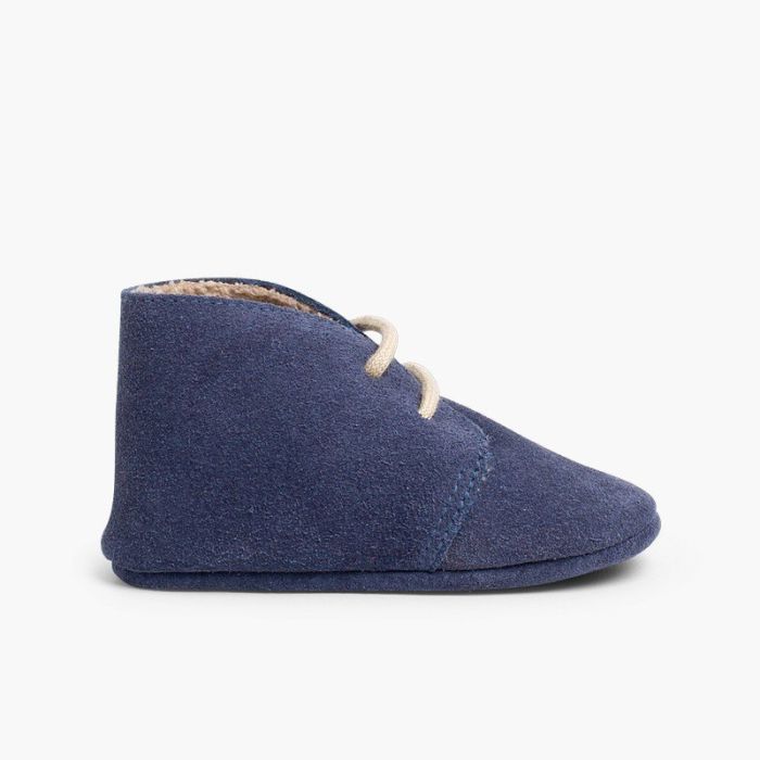 Booties desert boots furry inner liner 