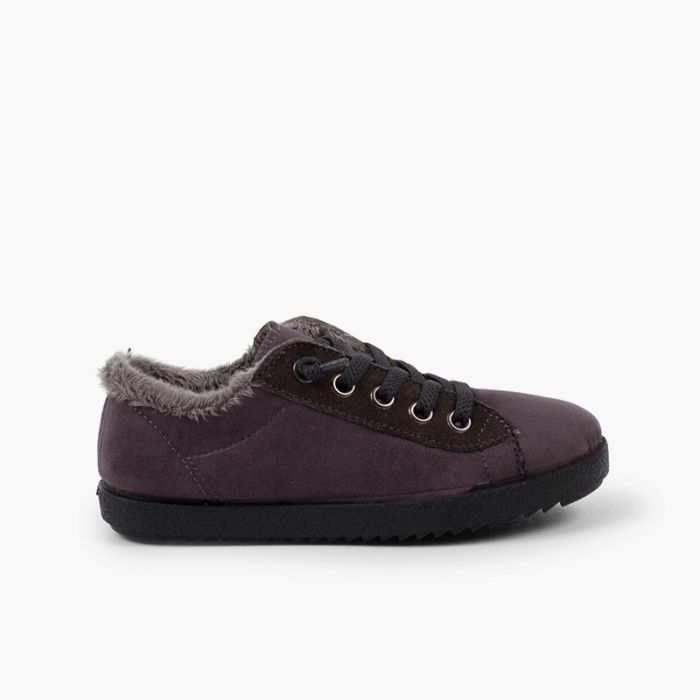 Boys winter trainers with fur lining