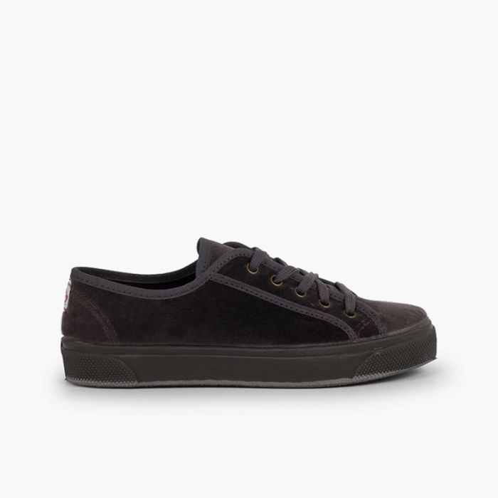 Platform velvet sneakers woman and girl