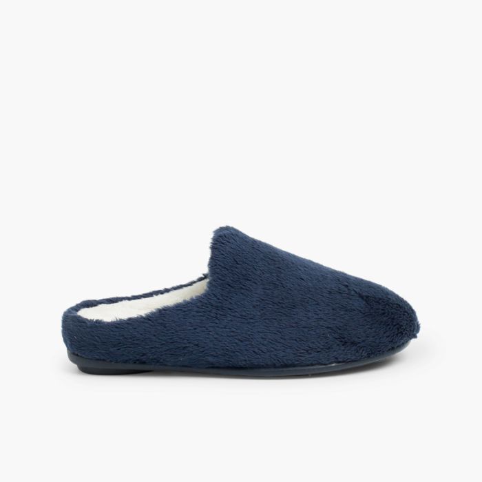 Soft furry house slippers 