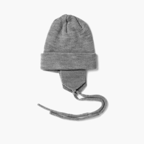 CONDOR Baby Ear Flaps Beanie Light Grey
