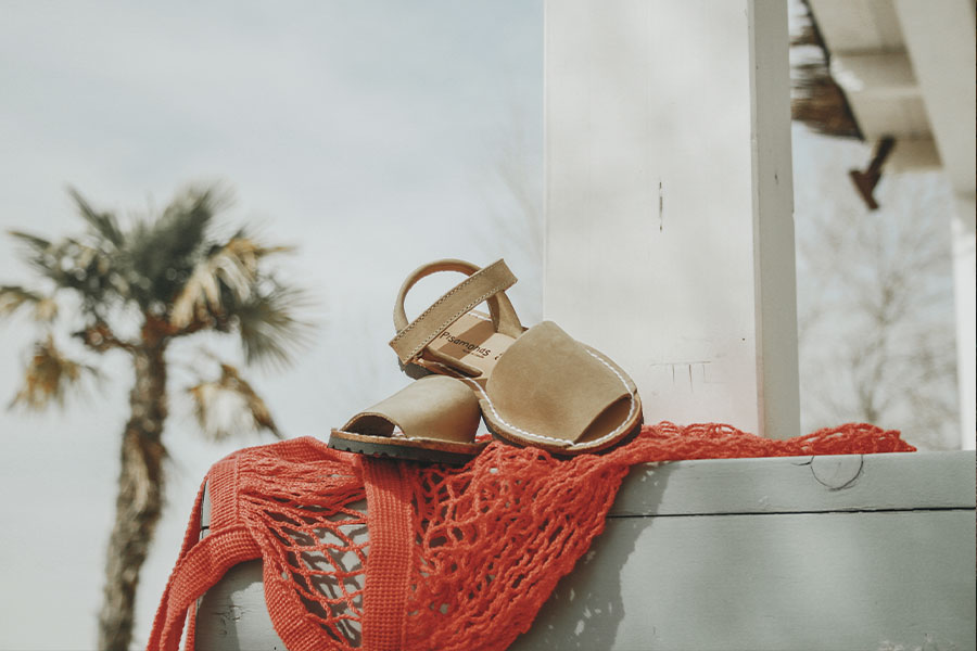 Nubuck Avarcas Menorcan Riptape Sandals