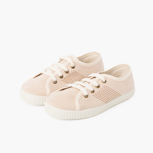 Kids Vegan Sneakers Antibacterial Insole Off-White