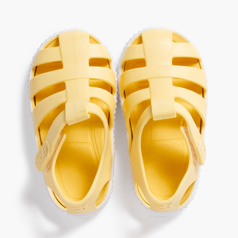 Jelly sandals with self-adhesive closure Pisamonas